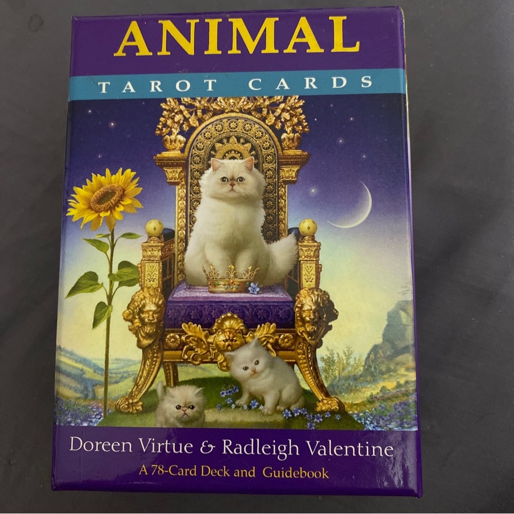 Animal Tarot Cards Guidebook Doreen Virtue Valentine 78 Card Deck